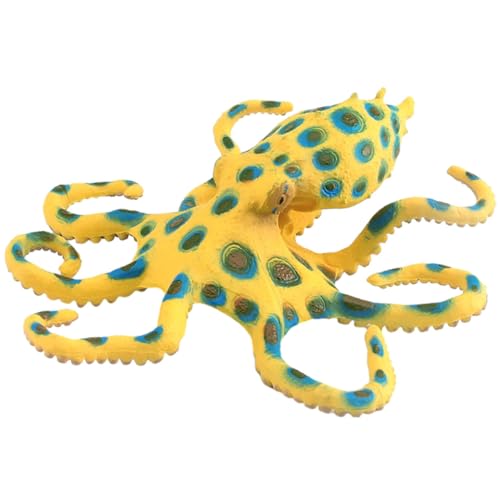 ibasenice Simulation Octopus Blaue - Figur Für Tier-Dekoration Für Kinderzimmer Lernspielzeug Lebensecht Und von ibasenice