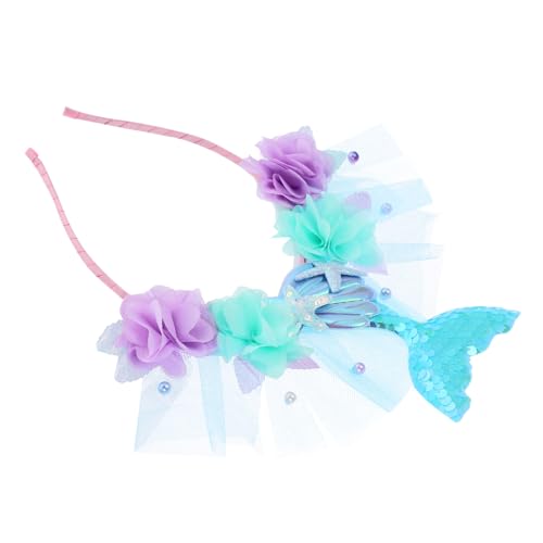 ibasenice Meerjungfrau Haarschmuck Mädchen Glitzer Stirnband Party Meerjungfrau Kostüm Zubehör für Teenager Ocean Festival Kopfband ibasenice Meerjungfrau Haarschmuck Mädchen Glitzer Stirnband Party Meerjungfrau Kostüm Zubehör für Teenager Ocean Festival Kopfband von ibasenice