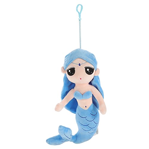 ibasenice Meerjungfrau Puppe Cartoon Puppe Gefüllte Meerjungfrau Cartoon Meerjungfrau Schwimmen Meerjungfrau Plüsch Blau von ibasenice