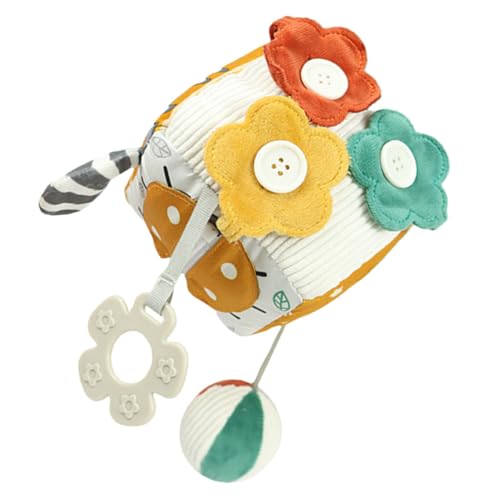 ibasenice Mehrfunktionaler Lernwürfel Babyspielzeug Buntes Stoffwürfel mit Cartoon Pädagogisches Würfelspielzeug zur Sensorischen Leicht Waschbar Sicher für Kleinkinder von ibasenice