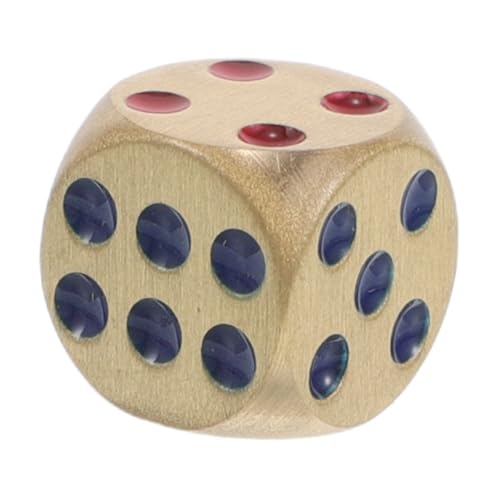 ibasenice Messingwürfel deko Spielwürfel Home -Klassenzimmer DIY Leere Würfel winzige Würfel für Spiel DIY zusammenstellen die Würfel einzigartige Würfel Craps Würfel Würfel-Ornament Golden von ibasenice