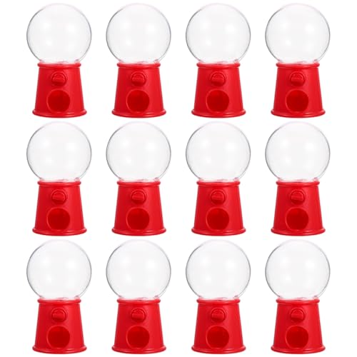 ibasenice Mini Candy Automat FüR Kindergeburtstage Und Hochzeiten 12Pcs Kunststoff Gumball Maschinen, Kreative SüßIgkeiten Box, Kuchen Dekoration, Rot ibasenice Mini Candy Automat FüR Kindergeburtstage Und Hochzeiten 12Pcs Kunststoff Gumball Maschinen, Kreative SüßIgkeiten Box, Kuchen Dekoration, Rot von ibasenice