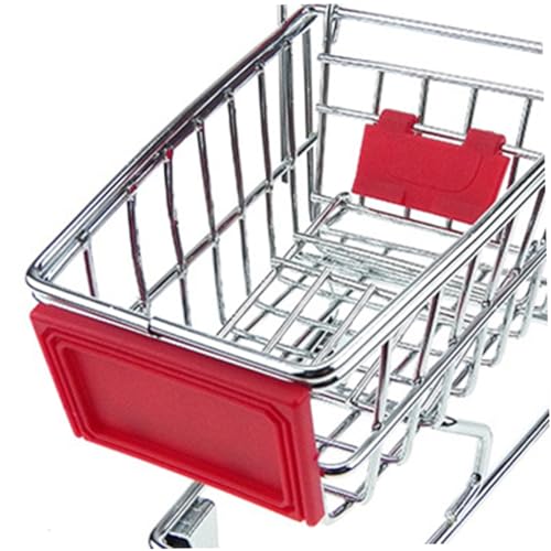 ibasenice Mini Einkaufswagen Für Trolley Für Rollenspiele Einkaufswagen Im Mini Format Ideal Für Fantasievolles Zufällige Farben von ibasenice