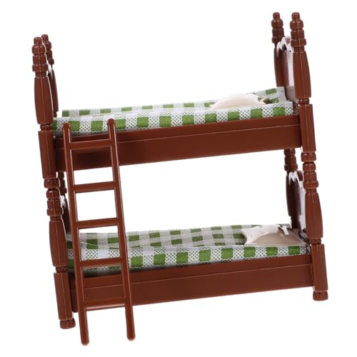 ibasenice Mini-Etagenbett-Kinderspielzeug für Toys Toys Etagenbett für Puppen Miniatur-Etagenbett puppenhaus Kleinmöbel aus Holz Miniaturmöbelmodell Plastik Green ibasenice Mini-Etagenbett-Kinderspielzeug für Toys Toys Etagenbett für Puppen Miniatur-Etagenbett puppenhaus Kleinmöbel aus Holz Miniaturmöbelmodell Plastik Green von ibasenice
