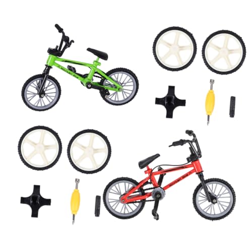 ibasenice 2 Sets Finger Aluminium Fahrrad Spielzeug Jungen Und Mädchen Kognitiven Spielzeug Room Decor von ibasenice