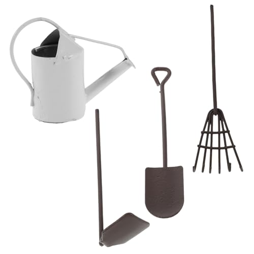 ibasenice Mini Gartenwerkzeuge aus Metall Miniature Dollhouse Tools für Sukkulentenpflege Langlebige Mini Gartenaccessoires Vielseitig für Puppenhäuser und DIY Dekoration von ibasenice