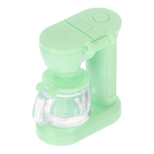 ibasenice Mini-Kaffeemaschine Puppe Spielzeugkaffeemaschine für Miniatures miniaturmodelle kaffeekapselmaschine kaffeevollautomat Mini-Küchendekoration Miniaturgerätemodell Green von ibasenice
