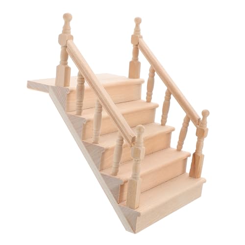 ibasenice Puppenhaus Miniatur Miniatur Treppe Zubehör Holz Mini Treppe Zum Basteln ibasenice Puppenhaus Miniatur Miniatur Treppe Zubehör Holz Mini Treppe Zum Basteln von ibasenice