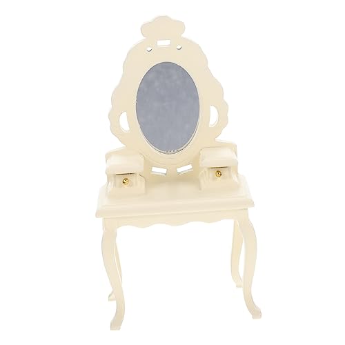 ibasenice Miniatur-schminktisch Im Maßstab 112 Für Puppenhaus Spiegel Mini-möbel Schminktisch Für Mini- Kleiner Schminktisch in Weiß ibasenice Miniatur-schminktisch Im Maßstab 112 Für Puppenhaus Spiegel Mini-möbel Schminktisch Für Mini- Kleiner Schminktisch in Weiß von ibasenice
