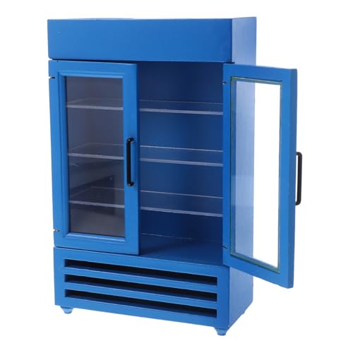 ibasenice Mini Kühlschrank Modell Mini Kühlschrank Puppenhaus Küchenzubehör Küchenkühlschrank Küchenszene Modell Ornamente Puppenhaus von ibasenice