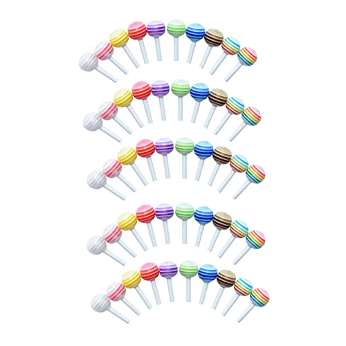 ibasenice Mini-Lollipop-statuen-Set 50 Stück Simulierte Lollis Zur Dekoration des von ibasenice