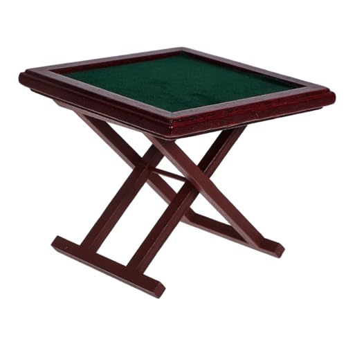 ibasenice Miniatur-Mahjong-spieltisch Sammlerstück Miniaturmöbel für Puppenhaus Spielzeug für Jungen und Mädchen und Erwachsene ibasenice Miniatur-Mahjong-spieltisch Sammlerstück Miniaturmöbel für Puppenhaus Spielzeug für Jungen und Mädchen und Erwachsene von ibasenice