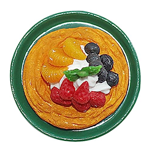 ibasenice Mini Obsttörtchen Kinderspielzeug Mini Dekoration Mini Lebensmittelspielzeug Lebensmittelspielzeug Küchenspielzeug Mini Lebensmittelmodell Dessertmodell Szene von ibasenice