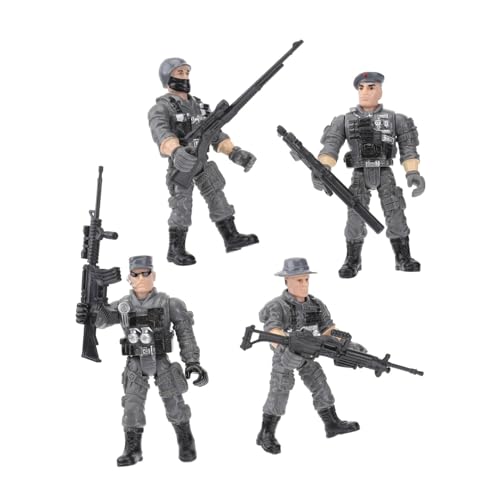 ibasenice Mini Plastik Soldaten Figuren Spielset Bewegliche Militärfiguren für Kreative Rollenspiele Sicheres und Langlebiges für Partys Fantasie von ibasenice