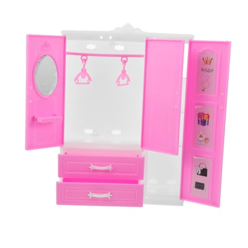 ibasenice Mini Princess Garderobe Schrank Puppenhaus Kleiderständer Puppenhaus-nachttische Puppenschrank Miniatur-puppenstubenmöbel Miniaturmöbel Für Dollhouse Rosa Plastik ibasenice Mini Princess Garderobe Schrank Puppenhaus Kleiderständer Puppenhaus-nachttische Puppenschrank Miniatur-puppenstubenmöbel Miniaturmöbel Für Dollhouse Rosa Plastik von ibasenice