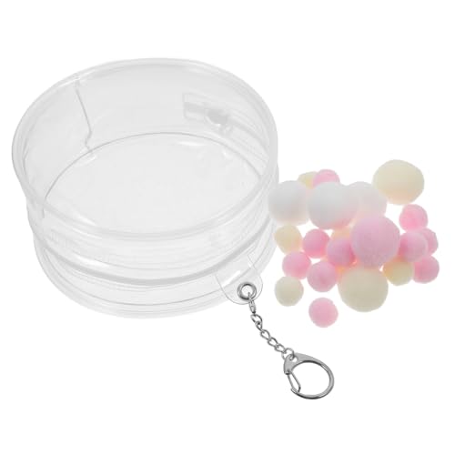ibasenice Mini-Puppen-Display-Tasche, Figuren-Display-Tasche, Puppen-Aufbewahrungstasche, Transparente Puppentasche Mit Schlüsselanhänger Und Pompom-Ball ibasenice Mini-Puppen-Display-Tasche, Figuren-Display-Tasche, Puppen-Aufbewahrungstasche, Transparente Puppentasche Mit Schlüsselanhänger Und Pompom-Ball von ibasenice