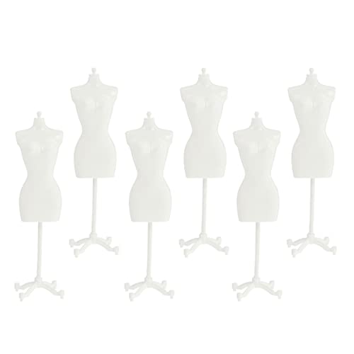 ibasenice Puppenkleiderständer Von 6pcs Mini-kleiderständer Für Die Anzeige Von Spielzeug-mannequins Sicheres Design von ibasenice