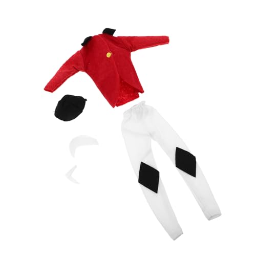 ibasenice Mini Reitausstattung Puppen Rotes Pferdereitoutfit mit Jacke Beinbekleidung und Schal Passgenaue Festliche Reitkleidung für Puppensammler und Spielspaß ibasenice Mini Reitausstattung Puppen Rotes Pferdereitoutfit mit Jacke Beinbekleidung und Schal Passgenaue Festliche Reitkleidung für Puppensammler und Spielspaß von ibasenice