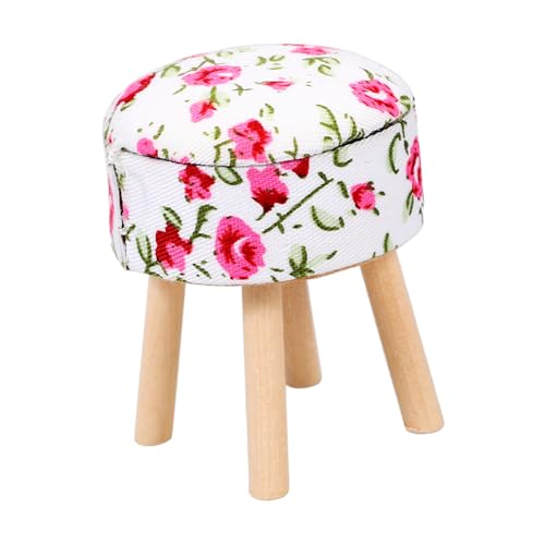 ibasenice Mini-Rundbank Zubehör für Puppenhäuser Miniatur Puppenhaus Sofabezüge Kleiner Hocker Kleiner Holzhocker puppenmöbel Minihocker aus Holz Puppenstuhl Stoff Weiß ibasenice Mini-Rundbank Zubehör für Puppenhäuser Miniatur Puppenhaus Sofabezüge Kleiner Hocker Kleiner Holzhocker puppenmöbel Minihocker aus Holz Puppenstuhl Stoff Weiß von ibasenice