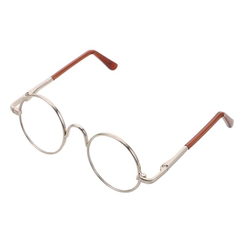 ibasenice Mini Runde Puppenbrille Silberfarben Leichtes Robust Spielzeugglas für DIY Styling für Puppenhaus Dekoration und Kostümzubehör ibasenice Mini Runde Puppenbrille Silberfarben Leichtes Robust Spielzeugglas für DIY Styling für Puppenhaus Dekoration und Kostümzubehör von ibasenice