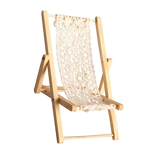 ibasenice Mini-Sessel für kinderspielzeug Kinderzimmer Dekoration Strandstuhl puppenstubenmöbel Mini-Stuhl-Modell Mini Beach Stuhl Mini-Strandkorb-Modell Baumwolle von ibasenice