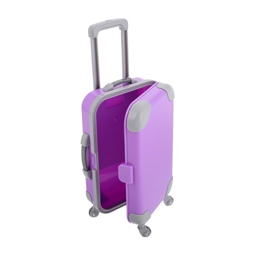 ibasenice Mini-Trolley Puppen Koffer Luggage für Puppen Mini Koffer Zubehör Accessoires für Puppen Mini-Koffer Puppenhauszubehör deko Mini-Gepäckkoffer Mini-Hauskoffer Abs Violet ibasenice Mini-Trolley Puppen Koffer Luggage für Puppen Mini Koffer Zubehör Accessoires für Puppen Mini-Koffer Puppenhauszubehör deko Mini-Gepäckkoffer Mini-Hauskoffer Abs Violet von ibasenice
