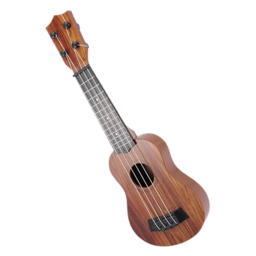ibasenice Mini Ukulele Holzoptik Gitarre für Anfänger Musikinstrument Lernspielzeug für Kleinkinder Jungen Mädchen Realistische Simulation Tragbar Fördert Musikalische Früherziehung von ibasenice
