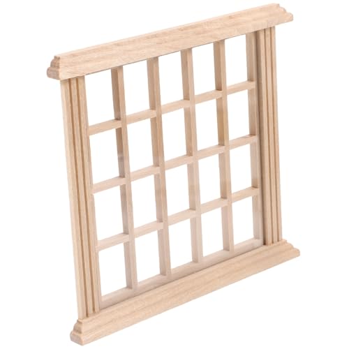 ibasenice Mini Ungefärbtes Holzfenster Miniatur Häuser Mini-fensterrahmen Puppenstubenfenster Im Maßstab 1 12 Feenfenster-zubehör Puppenhausfenster Puppenhauslieferungen Fensterrahmenmodell ibasenice Mini Ungefärbtes Holzfenster Miniatur Häuser Mini-fensterrahmen Puppenstubenfenster Im Maßstab 1 12 Feenfenster-zubehör Puppenhausfenster Puppenhauslieferungen Fensterrahmenmodell von ibasenice