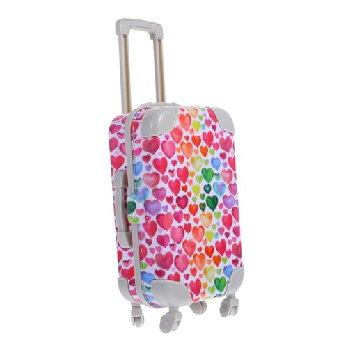 ibasenice Mini- - für Puppengepäck puppenhauszubehör Puppenhaus-Accessoire Mini-Koffer- Mini-Gepäckkoffer Mini-Hauskoffer Mini-Hausverzierung Puppenhausdekor Plastik von ibasenice