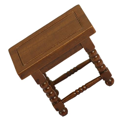 ibasenice Mini-möbelmodell Heimdekoration Winzige Möbel Esstisch Mini-Dekoration Mini-zubehör 1 12 Tisch Puppenmöbel Kleines Schmücken Miniatur-puppenhaus Kleine Hausdekoration Birke von ibasenice