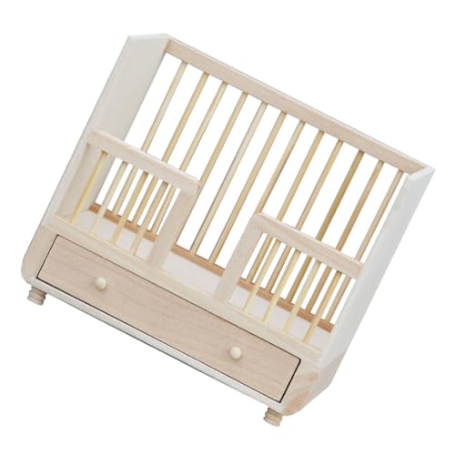 ibasenice Puppen Puppenhaus Mini Puppen Für Puppenhaus Mini Öbel Für Puppenhaus Unbemaltes Mini Bett Modell Aus Puppenhaus Einrichtung Perfektes Zubehör Für Miniatur Deko Und Für von ibasenice