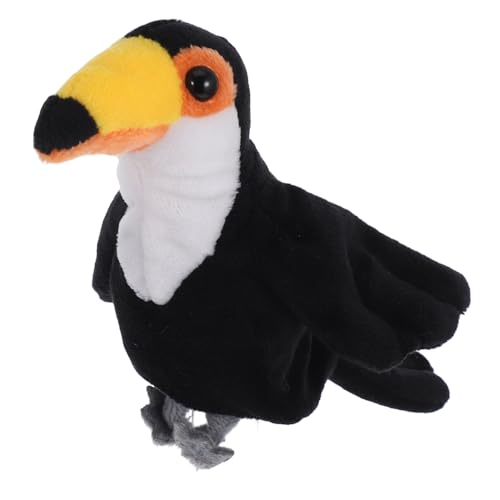 ibasenice Mini -vogelfingerpuppe Fingerpuppen Für Kleine Vogelspielzeug Handpuppentier Fingertierpuppen Vogel Handpuppe Fingerspielzeug Für Kleinkinder Handfingerpuppen Plüsch Black von ibasenice