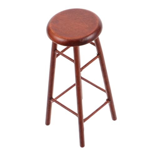 ibasenice Miniatur Barhocker Holzstuhl für Puppenhaus Kleine Möbel Dekor Kreative Miniatur Sitzgelegenheit Robuste Handwerkskunst für DIY Szene Zubehör ibasenice Miniatur Barhocker Holzstuhl für Puppenhaus Kleine Möbel Dekor Kreative Miniatur Sitzgelegenheit Robuste Handwerkskunst für DIY Szene Zubehör von ibasenice