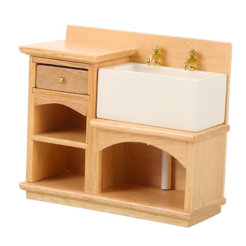 ibasenice Miniatur Möbel Für Niedliches Waschbecken Und Schrank Zubehör Für Und Schlafzimmerdekoration Maßstab Holzfarbe ibasenice Miniatur Möbel Für Niedliches Waschbecken Und Schrank Zubehör Für Und Schlafzimmerdekoration Maßstab Holzfarbe von ibasenice