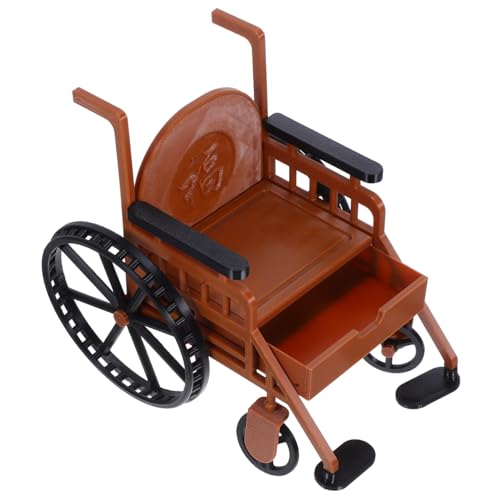 ibasenice Miniatur Bjd Puppenzubehör Realistisches Modell mit Krücke Detailgetreu für Puppenhaus Sammler Rollenspiel Zubehör von ibasenice