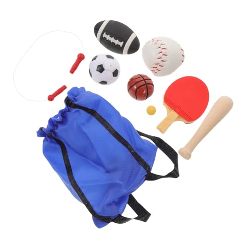 ibasenice Miniatur Dollhouse Sports Set mit Fußball Basketball Tischtennis Baseball Springseil Detailgetreu Robust Passend für Bjd Puppen Tragbar für Spiel und Dekoration ibasenice Miniatur Dollhouse Sports Set mit Fußball Basketball Tischtennis Baseball Springseil Detailgetreu Robust Passend für Bjd Puppen Tragbar für Spiel und Dekoration von ibasenice