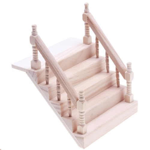 ibasenice Miniatur-Feentür-Set Zubehör für Miniaturszenen Puppenhaus-Bausatz Puppenwagen bastelset bastelsets für Mini-Handlauf-Treppenmodell Mini-Treppe mit Holzhandlauf von ibasenice