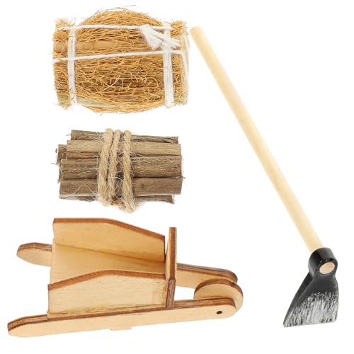 ibasenice Gartendeko Figuren Miniatur Feuerholz Schubkarre Und Heuhaufen Dekorationen Für Puppenhaus Farm Szenerie 1 Set Mit 4 Teilen Ideal Für Mikro Szenario Und Dekorative Bauernspielzeuge ibasenice Gartendeko Figuren Miniatur Feuerholz Schubkarre Und Heuhaufen Dekorationen Für Puppenhaus Farm Szenerie 1 Set Mit 4 Teilen Ideal Für Mikro Szenario Und Dekorative Bauernspielzeuge von ibasenice