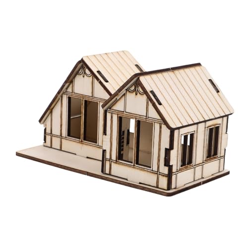 ibasenice Miniatur Holzhaus Modell Bausatz für Kinder Selbstgemacht Bastelspielzeug Lernpuzzle Kreatives Holzspielzeug Partydekoration ibasenice Miniatur Holzhaus Modell Bausatz für Kinder Selbstgemacht Bastelspielzeug Lernpuzzle Kreatives Holzspielzeug Partydekoration von ibasenice
