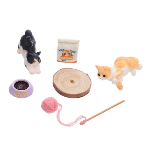 ibasenice Miniatur Katzenfiguren Spielset Realistische Winzige Kätzchen für Puppenhaus Dekoration Kinderfreundlich Vielseitig für Mikro Landschaft Garten Indoor-szenerien Geeignet ibasenice Miniatur Katzenfiguren Spielset Realistische Winzige Kätzchen für Puppenhaus Dekoration Kinderfreundlich Vielseitig für Mikro Landschaft Garten Indoor-szenerien Geeignet von ibasenice