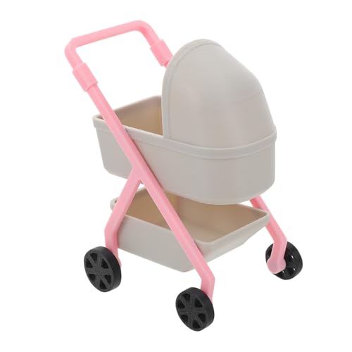 ibasenice Miniatur Kinderwagen Kinderwagen Buggy Mini Puppenwagen Kinderbuggy Hellgrauer Kunststoff ibasenice Miniatur Kinderwagen Kinderwagen Buggy Mini Puppenwagen Kinderbuggy Hellgrauer Kunststoff von ibasenice