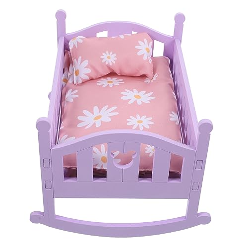 ibasenice Miniatur Puppenbett aus Kleines Puppenhaus Möbel Leichtes Mini Babybett Dekoratives Mini Schlafzimmer Zubehör Platzsparend und Vielseitig Einsetzbar ibasenice Miniatur Puppenbett aus Kleines Puppenhaus Möbel Leichtes Mini Babybett Dekoratives Mini Schlafzimmer Zubehör Platzsparend und Vielseitig Einsetzbar von ibasenice