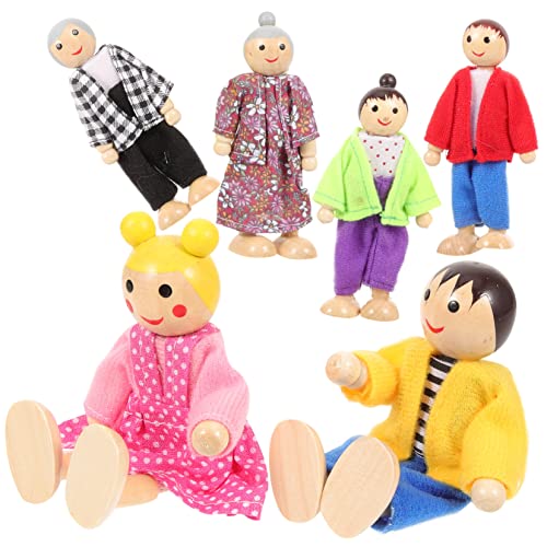 ibasenice Spielzeug Puppen Set 1 Set Holzpuppen Familien Spielzeugset Miniatur Figuren Für Puppenhaus Bewegliche Familienmitglieder Rollenspiel Für Ideal Für Kreatives Und Familiengeschichten ibasenice Spielzeug Puppen Set 1 Set Holzpuppen Familien Spielzeugset Miniatur Figuren Für Puppenhaus Bewegliche Familienmitglieder Rollenspiel Für Ideal Für Kreatives Und Familiengeschichten von ibasenice