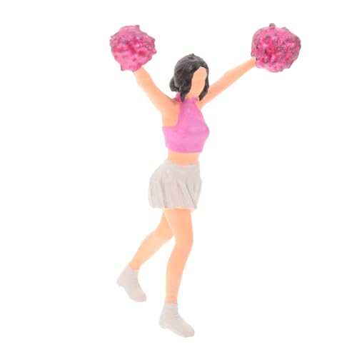 ibasenice Realistische Miniaturpuppe – Cheerleader-modellfigur Für Heimdekoration Und Sammlung von ibasenice