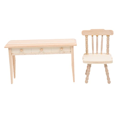 ibasenice Mini-Stuhl Holzstuhl Und Set Klassische Öbel Für Puppenhaus Dekoration Öbel Adornment Für Kreatives Und Sammeln 2 Teiliges Set Holzstühle von ibasenice