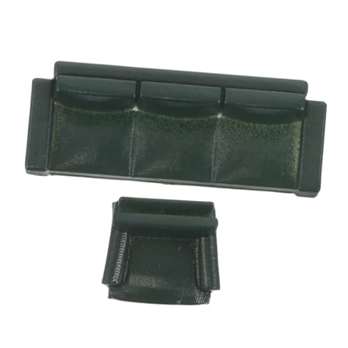 ibasenice Miniatur Sofa Modell Maßstab Miniatur Couch Möbel für Puppenhaus Leichtes Kompaktes Design für Modellsammler und Kreative Fotografie Grün von ibasenice