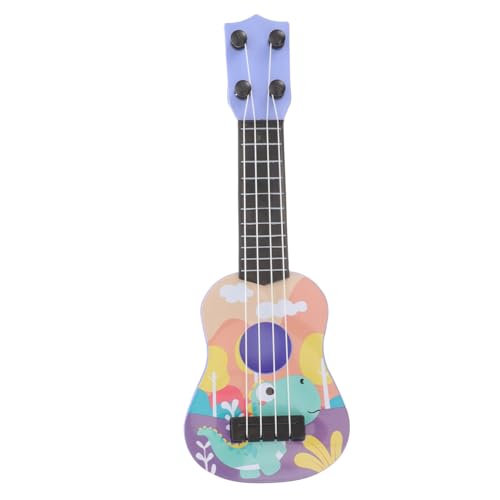 ibasenice Miniatur Ukulele Lernspielzeug mit Realistischem Design Leichte Kunststoff Gitarre Pädagogisches Instrument für Frühe Musikalische und Partydekoration von ibasenice