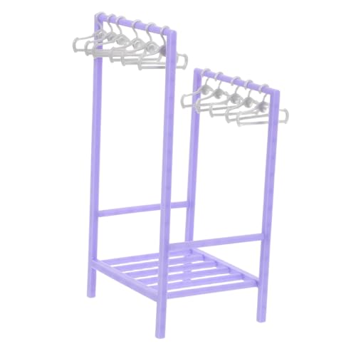 ibasenice Miniatur Wäschegestell mit Kleiderbügeln für Puppenkleidung Kunststoff Puppenhaus Möbel Zubehör Stabiler Kleiderständer zur Organisation von Puppenoutfits ibasenice Miniatur Wäschegestell mit Kleiderbügeln für Puppenkleidung Kunststoff Puppenhaus Möbel Zubehör Stabiler Kleiderständer zur Organisation von Puppenoutfits von ibasenice