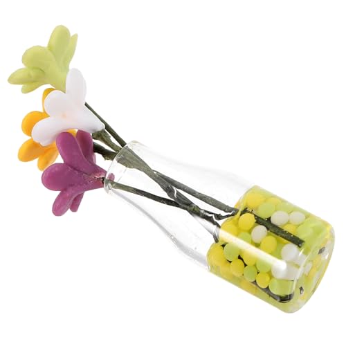 ibasenice Miniatur blumenvase aus Glas mit Miniatur margeriten Dekoration DIY Blumenmodell für Puppenhaus Kompakte Mini blumendeko Transparente Vase für Kleine Hausdekoration ibasenice Miniatur blumenvase aus Glas mit Miniatur margeriten Dekoration DIY Blumenmodell für Puppenhaus Kompakte Mini blumendeko Transparente Vase für Kleine Hausdekoration von ibasenice