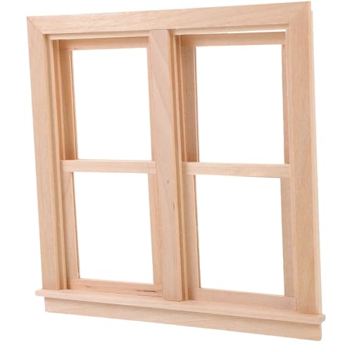 ibasenice Miniatur-fensterdekoration, Mini-, Holzfenster, Modell, Puppenhaus, Holzmöbel-zubehör ibasenice Miniatur-fensterdekoration, Mini-, Holzfenster, Modell, Puppenhaus, Holzmöbel-zubehör von ibasenice